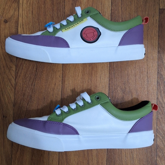 Disney Pixar Toy Story Buzz Lightyear Men's Lace Up Shoes Sneakers, Size 7 - Picture 5 of 8